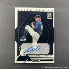 2022 Donruss Optic The Elite Series Signatures Logan Gilbert #ESS-LG card