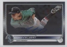 2022 Topps Chrome Veteran Autographs Logan Gilbert #CVA-LG card