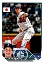 2023 Topps Japan Edition Base Set Logan Gilbert #98 card