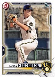 2021 Bowman Draft Base Set Logan Henderson #BD-114 card