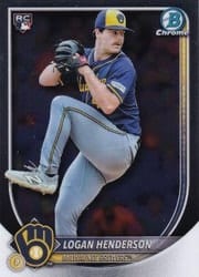 2025 Bowman Chrome Base Set Logan Henderson #92 card