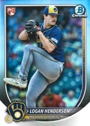 2025 Bowman Chrome Base Set Logan Henderson #92b card