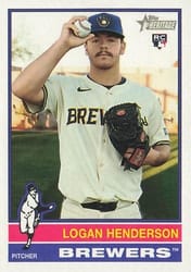 2025 Topps Heritage Base Set Logan Henderson #545 card