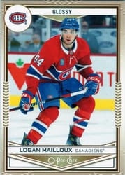 2024-25 Upper Deck O-Pee-Chee Glossy Logan Mailloux #OPC-42 card