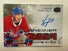 2024-25 Upper Deck Premier Premier Rookie Auto Jersey Logan Mailloux #PRA-MA card
