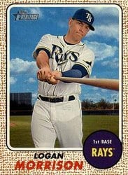 2017 Topps Heritage Base Set Logan Morrison #15 card