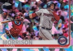 2019 Topps Chrome Sapphire Edition Base Set Logan Morrison #324 card