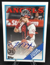 2023 Topps Update 1988 Topps Baseball Autographs Logan O'Hoppe #88BAU-LO card