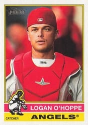 2025 Topps Heritage Base Set Logan O'Hoppe #11 card