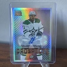2024-25 Skybox Metal Universe Skybox Premium Prospects Auto Logan Stankoven #PP-17 card