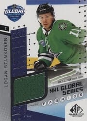 2025-26 SP Game Used 2024 Global Series Stars vs. Panthers Fabrics Logan Stankoven #GSF2-1 card