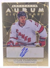 2025-26 Upper Deck Artifacts Aurum Signatures Logan Stankoven #AS-LS card