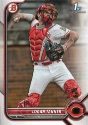 2022 Bowman Draft Base Set Logan Tanner #BD-55 card