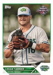 2023 Topps Pro Debut Base Set Logan Tanner #PD-52 card