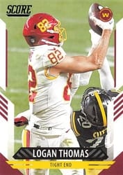 2021 Score Base Set Logan Thomas #85 card