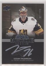 2021-22 SPx UD Black Lustrous Rookie Signatures Logan Thompson #LRS-LT card