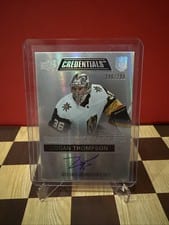 2021-22 Upper Deck Credentials Debut Ticket Access Autograph Logan Thompson #DTAA-LT card