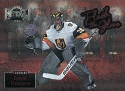 2022-23 SkyBox Metal Universe Flash the Glove Logan Thompson #FL-16 card
