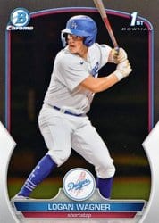 2023 Bowman Chrome Prospects Logan Wagner #BCP-36 card