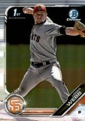 2019 Bowman Chrome Prospects Logan Webb #BCP-79 card