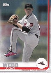 2019 Topps Pro Debut Base Set Logan Webb #70 card