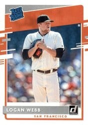 2020 Donruss Base Set Logan Webb #50 card