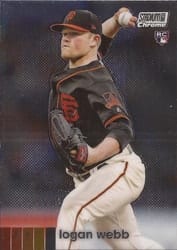2020 Stadium Club Chrome Base Set Logan Webb #217 card