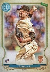 2020 Topps Gypsy Queen Base Set Logan Webb #108 card
