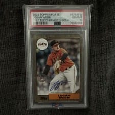 2022 Topps Update 1987 Topps Autographs Logan Webb #87BA-LW card