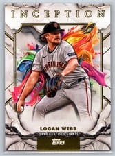 2025 Topps Inception Base Set Logan Webb #80 card