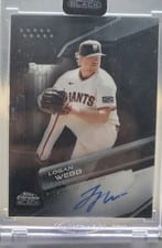 2026 Topps Chrome Black Autographs Logan Webb #CBA-LW card