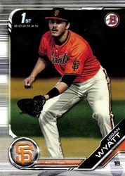 2019 Bowman Draft Base Set Logan Wyatt #BD-29 card