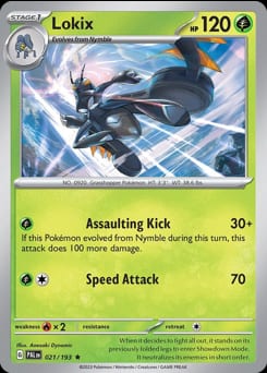 Paldea Evolved Lokix #21 card