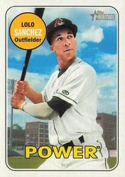 2018 Topps Heritage Minor League Base Set LoLo Sanchez #112 card