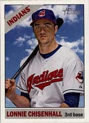 2015 Topps Heritage Base Set Lonnie Chisenhall #266 card