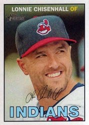 2016 Topps Heritage Base Set Lonnie Chisenhall #203 card