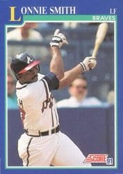 1991 Score Base Set Lonnie Smith #543 card