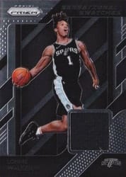 2018-19 Panini Prizm Sensational Swatches Lonnie Walker IV #86 card