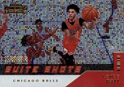 2021-22 Panini Contenders Suite Shots Lonzo Ball #29 card