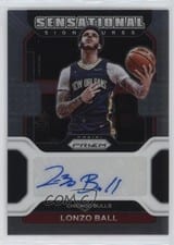 2021-22 Panini Prizm Sensational Signatures Lonzo Ball #SS-LZB card