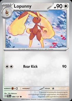 Prismatic Evolutions Lopunny #84 card