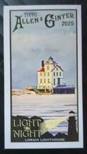 2025 Topps Allen & Ginter Light The Night (Minis) Lorain Lighthouse #LTN-9 card