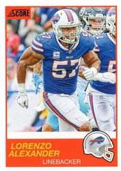 2019 Score Base Set Lorenzo Alexander #128 card