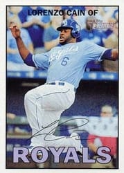 2016 Topps Heritage Base Set Lorenzo Cain #479b card