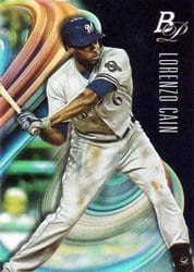 2018 Bowman Platinum Base Set Lorenzo Cain #5 card