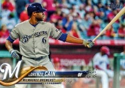 2018 Topps Base Set Lorenzo Cain #421 card