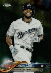 2018 Topps Chrome Update Base Set Lorenzo Cain #HMT86 card