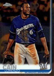 2019 Topps Chrome Base Set Lorenzo Cain #29 card