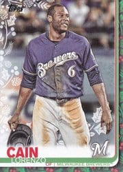 2019 Topps Holiday Base Set Lorenzo Cain #HW119 card