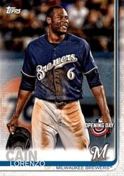 2019 Topps Opening Day Base Set Lorenzo Cain #157 card